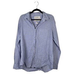 Frank & Eileen Don Blue White Plaid Long Sleeve Button Shirt Men's Size XL